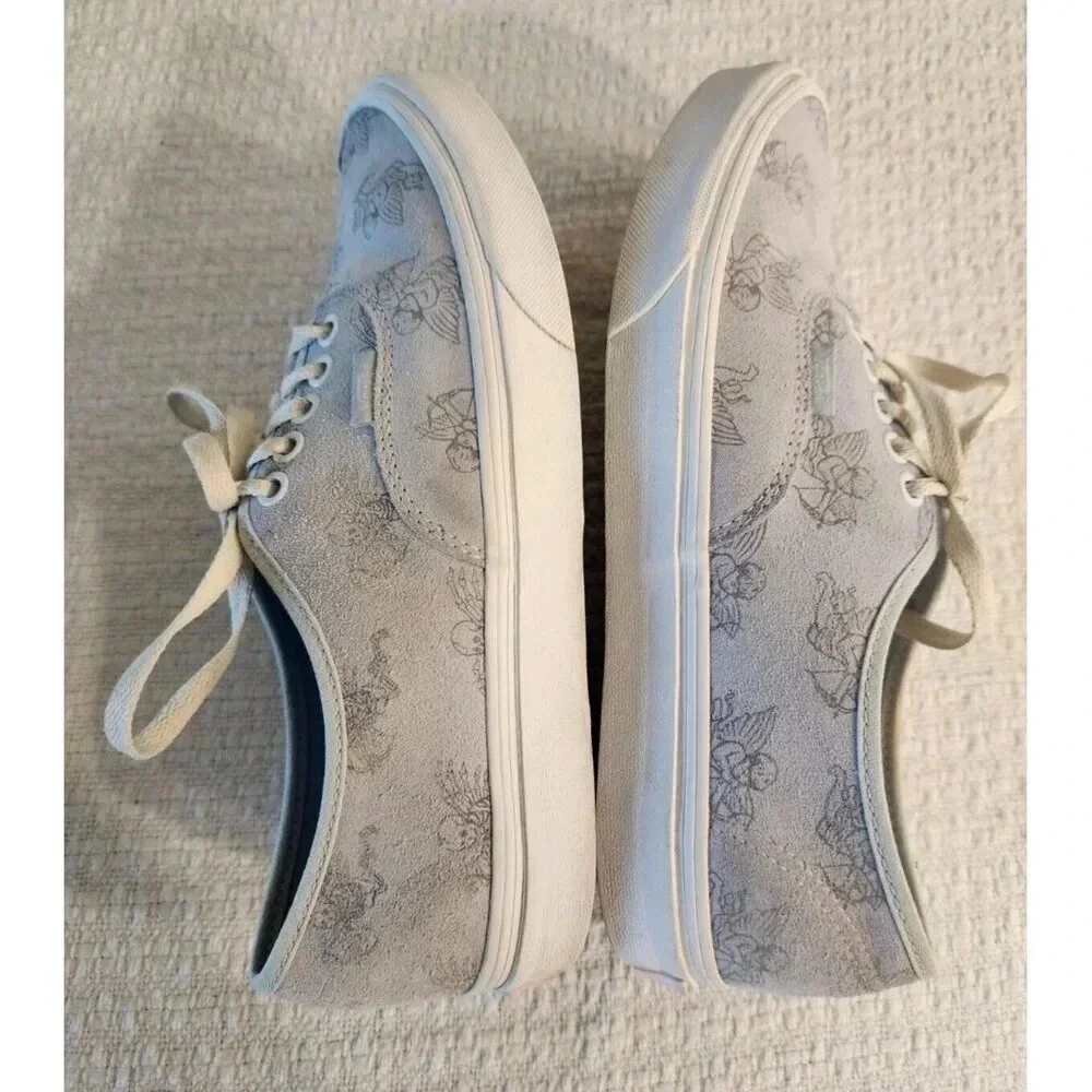 VANS Love You To Death Blue Cupid Skeleton Sneakers Men's Sz 8.5 Women's Sz 10